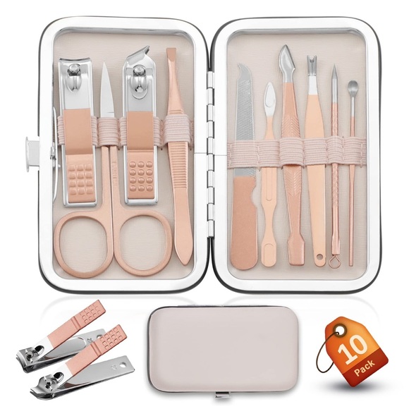Nail Clipper Grooming 10pc Tool Set….Rose Gold - Picture 3 of 6